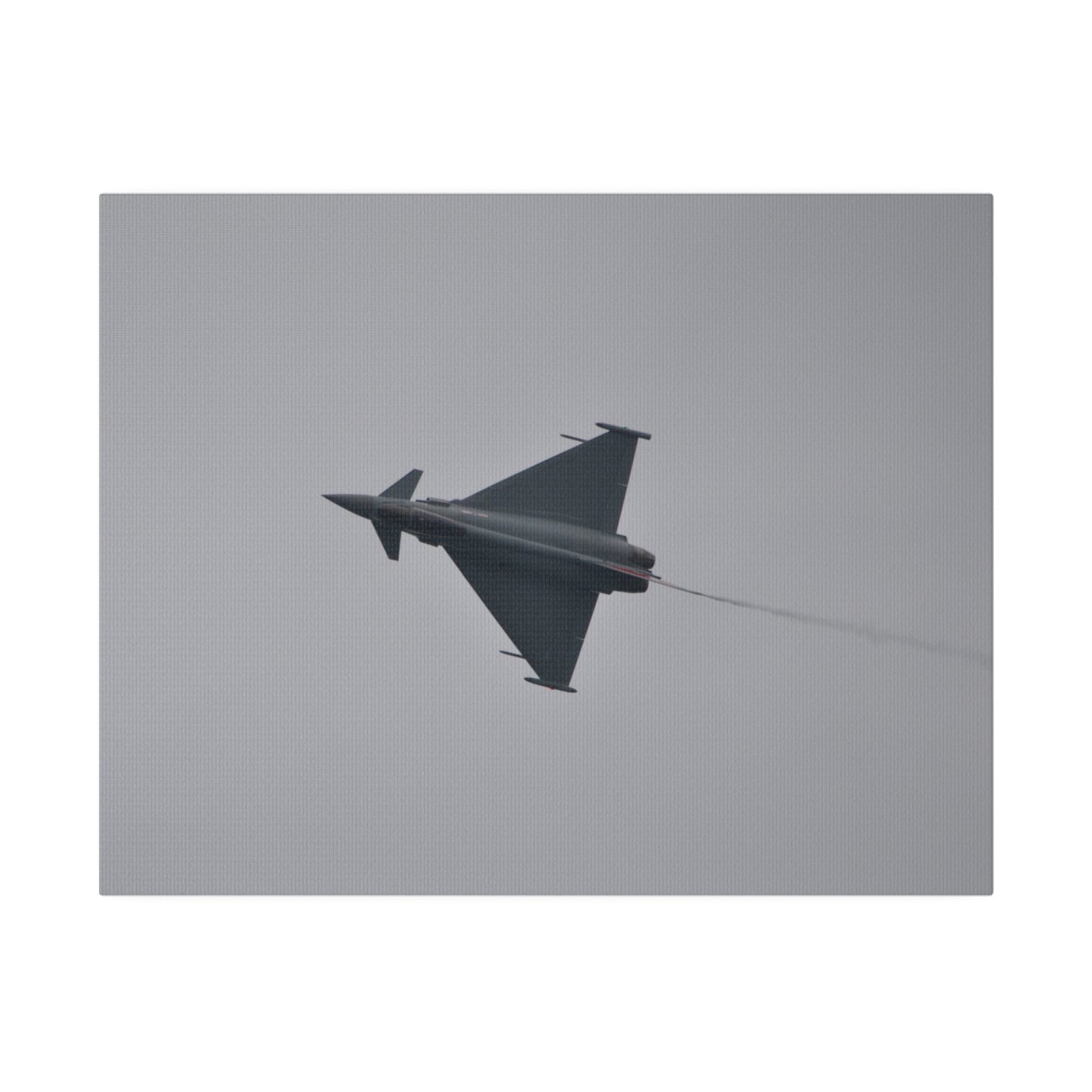 Typhoon Flying From The Right Sideways With Top View With Smoke, Matte Canvas, Stretched, 0.75" - The Trio Synergize Group