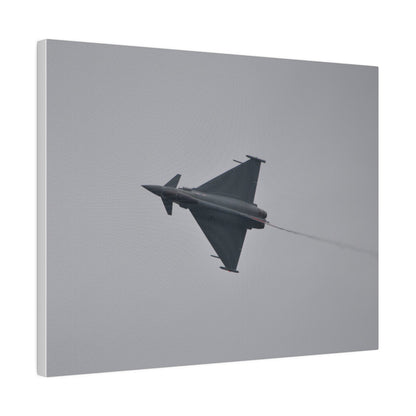 Typhoon Flying From The Right Sideways With Top View With Smoke, Matte Canvas, Stretched, 0.75" - The Trio Synergize Group