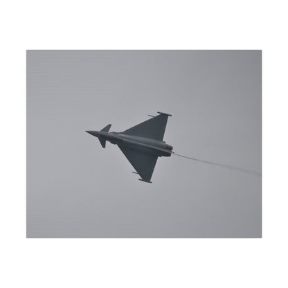 Typhoon Flying From The Right Sideways With Top View With Smoke, Matte Canvas, Stretched, 0.75" - The Trio Synergize Group