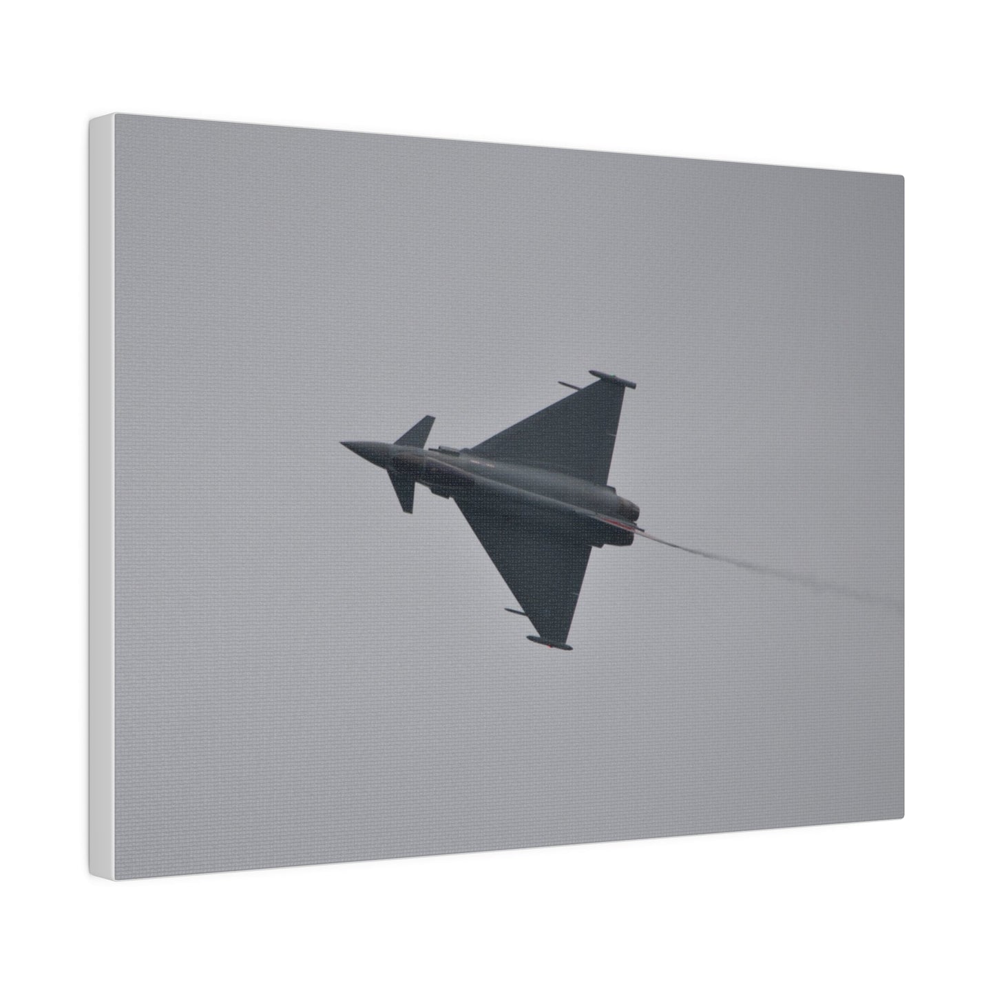 Typhoon Flying From The Right Sideways With Top View With Smoke, Matte Canvas, Stretched, 0.75" - The Trio Synergize Group