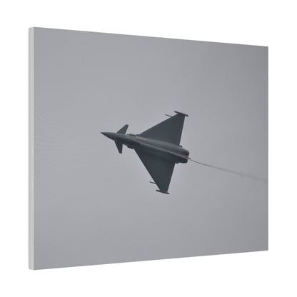 Typhoon Flying From The Right Sideways With Top View With Smoke, Matte Canvas, Stretched, 0.75" - The Trio Synergize Group