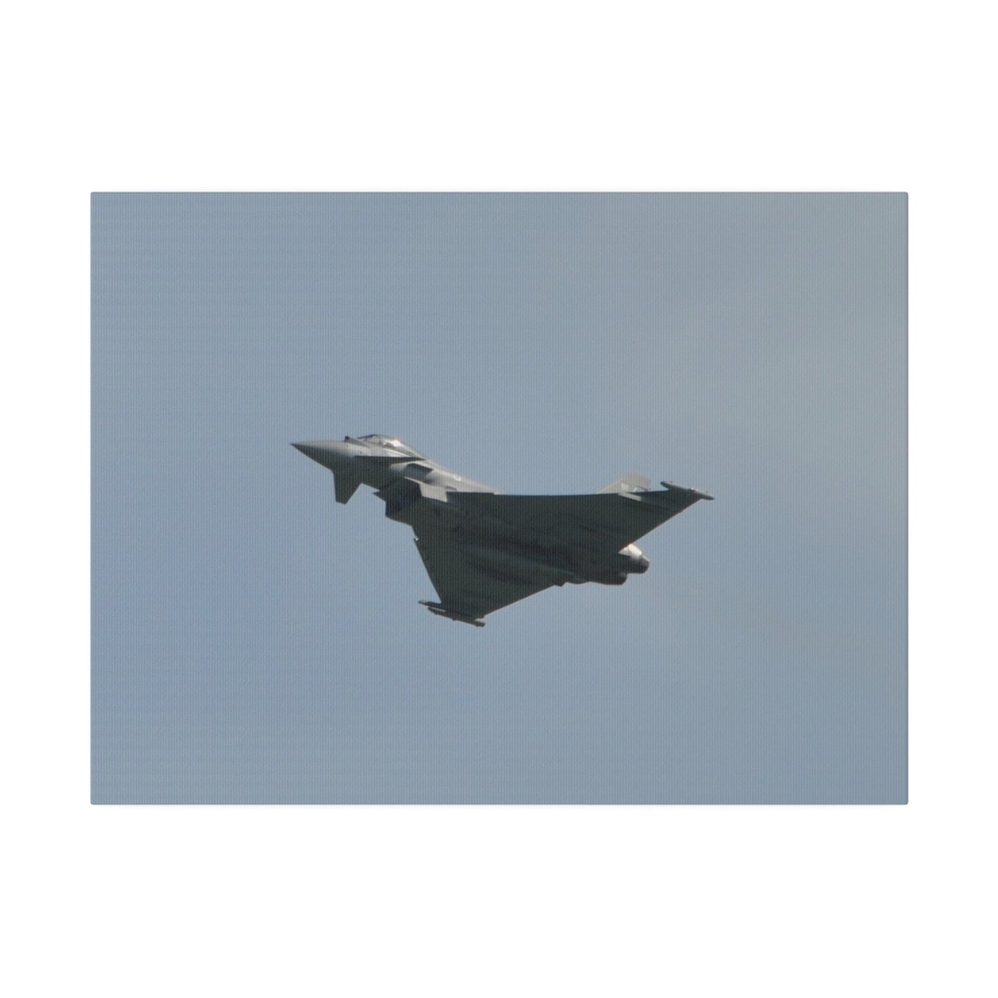 Typhoon Flying From The Right With Front And A View Of The Undercarriage Close Up, Matte Canvas, Stretched, 0.75" - The Trio Synergize Group
