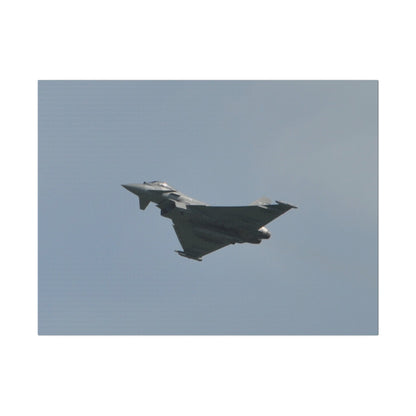 Typhoon Flying From The Right With Front And A View Of The Undercarriage Close Up, Matte Canvas, Stretched, 0.75" - The Trio Synergize Group