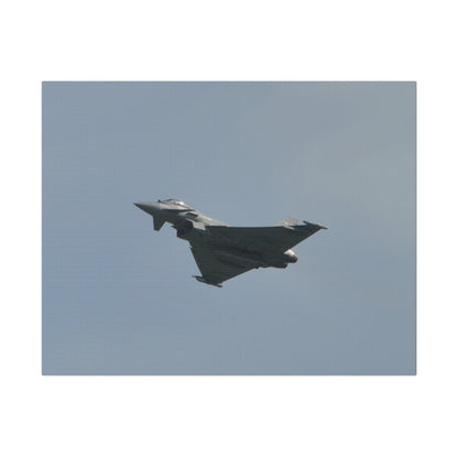 Typhoon Flying From The Right With Front And A View Of The Undercarriage Close Up, Matte Canvas, Stretched, 0.75" - The Trio Synergize Group