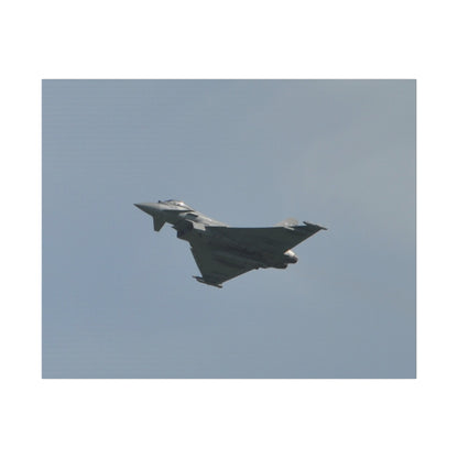 Typhoon Flying From The Right With Front And A View Of The Undercarriage Close Up, Matte Canvas, Stretched, 0.75" - The Trio Synergize Group