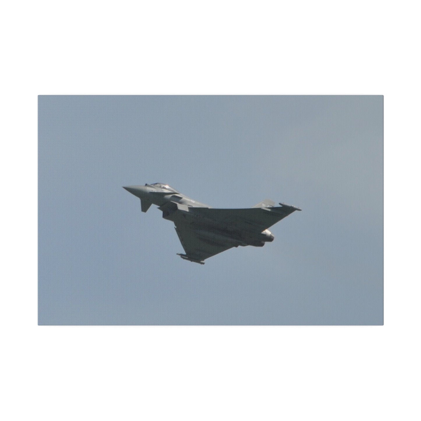 Typhoon Flying From The Right With Front And A View Of The Undercarriage Close Up, Matte Canvas, Stretched, 0.75" - The Trio Synergize Group