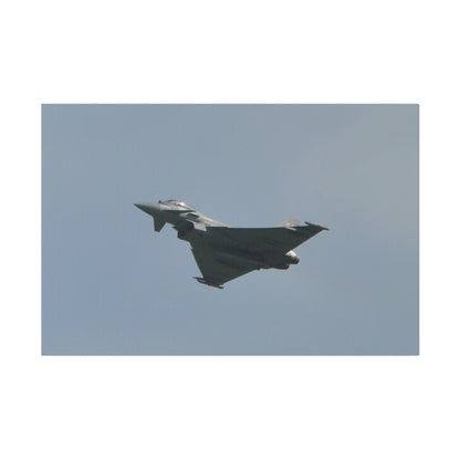 Typhoon Flying From The Right With Front And A View Of The Undercarriage Close Up, Matte Canvas, Stretched, 0.75" - The Trio Synergize Group