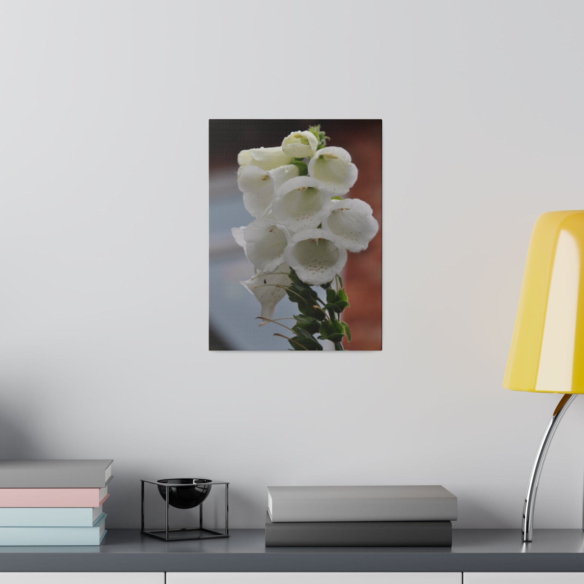 White Foxglove, Matte Canvas, Stretched, 0.75" - The Trio Synergize Group