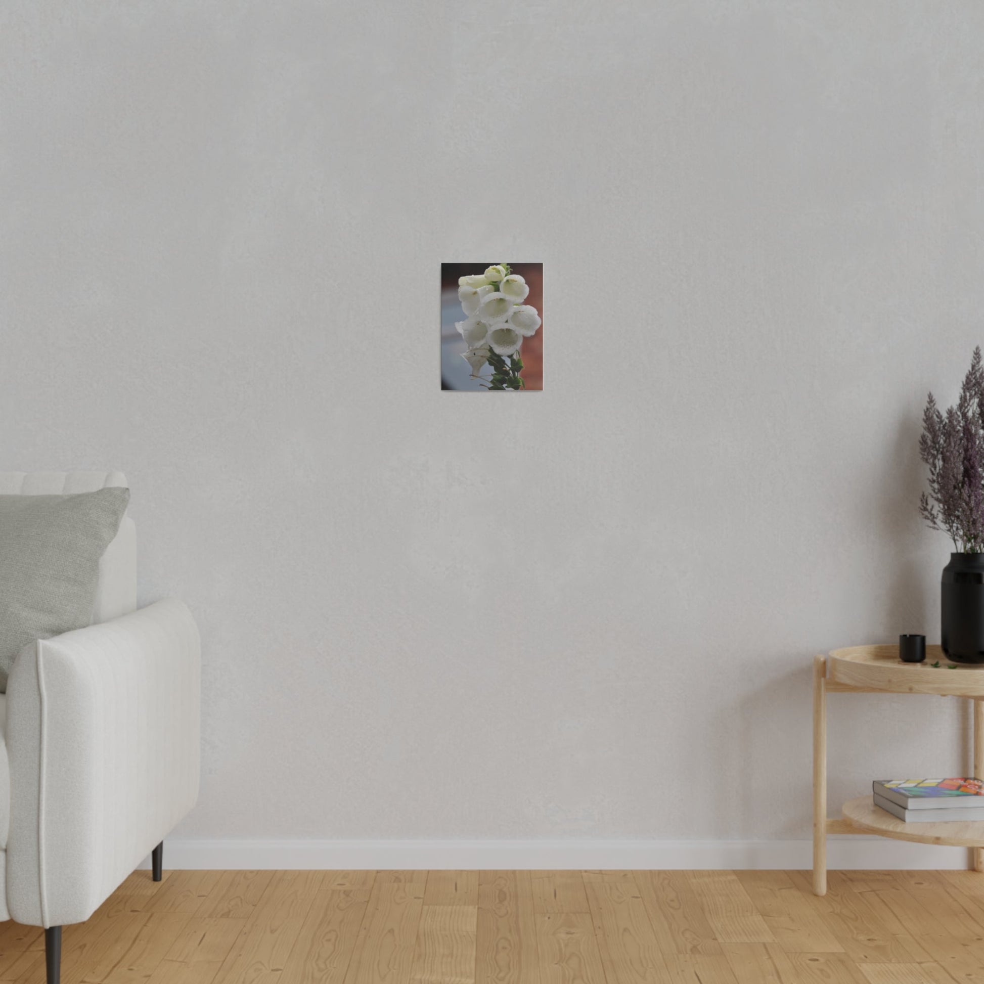 White Foxglove, Matte Canvas, Stretched, 0.75" - The Trio Synergize Group