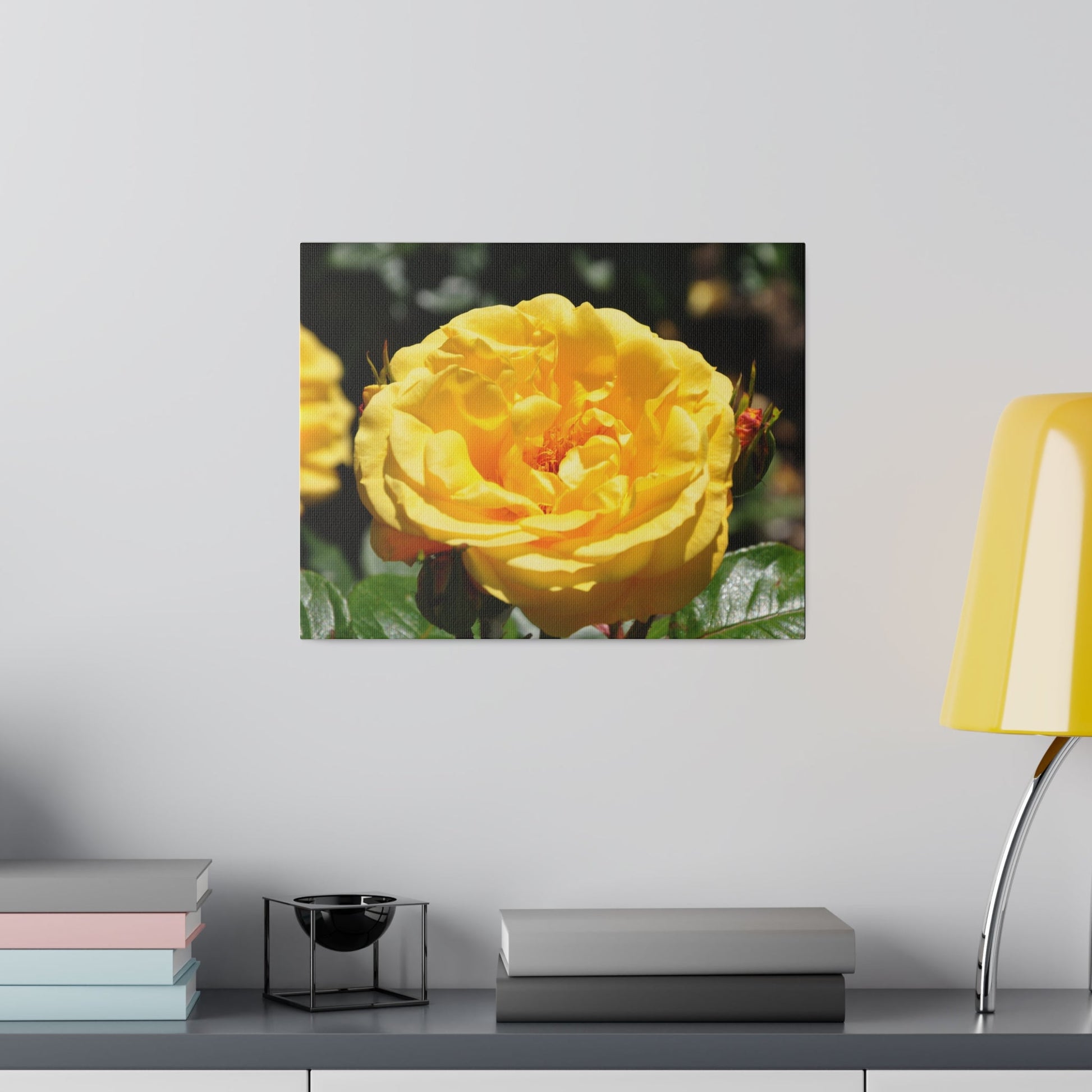 Yellow Rose, Matte Canvas, Stretched, 0.75" - The Trio Synergize Group