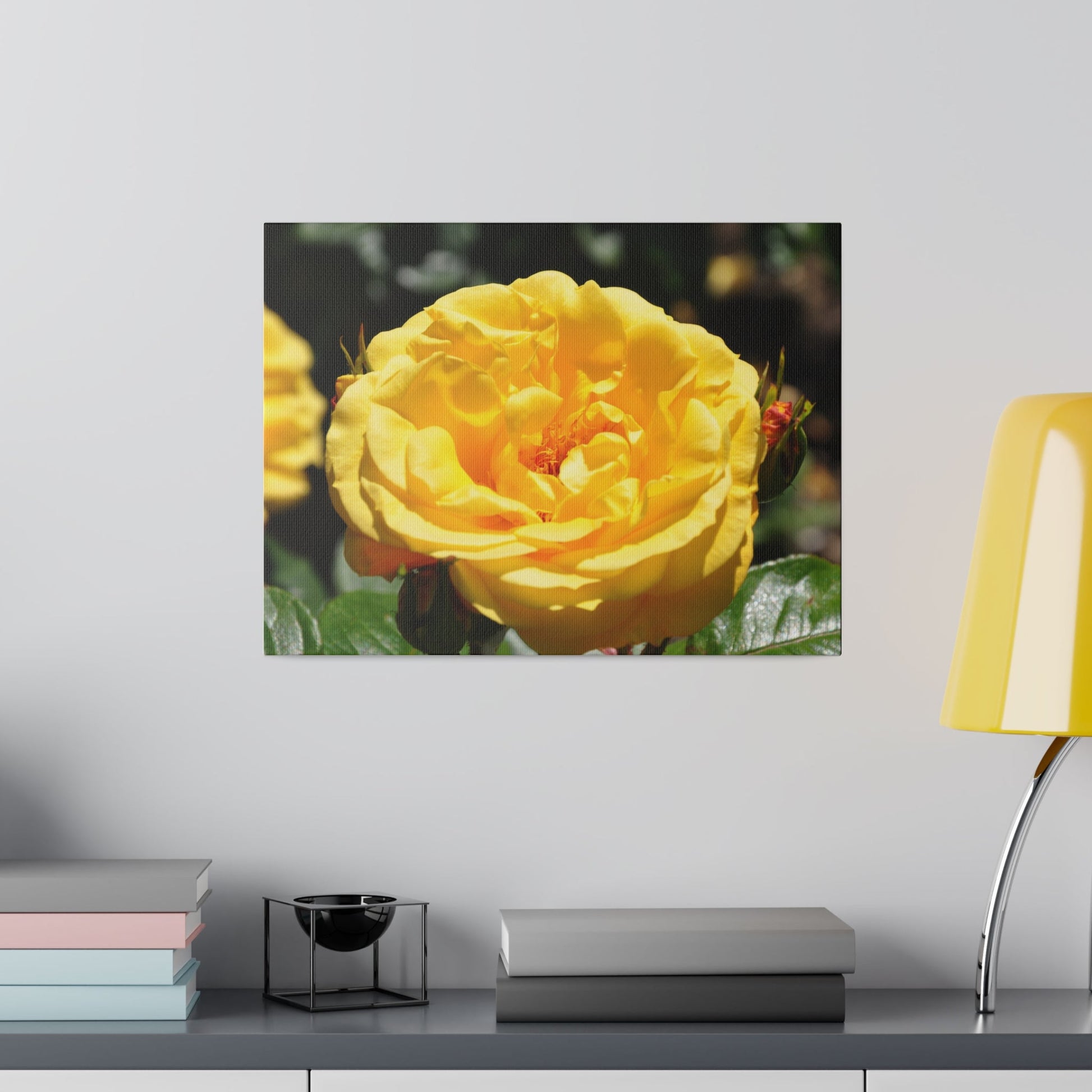 Yellow Rose, Matte Canvas, Stretched, 0.75" - The Trio Synergize Group
