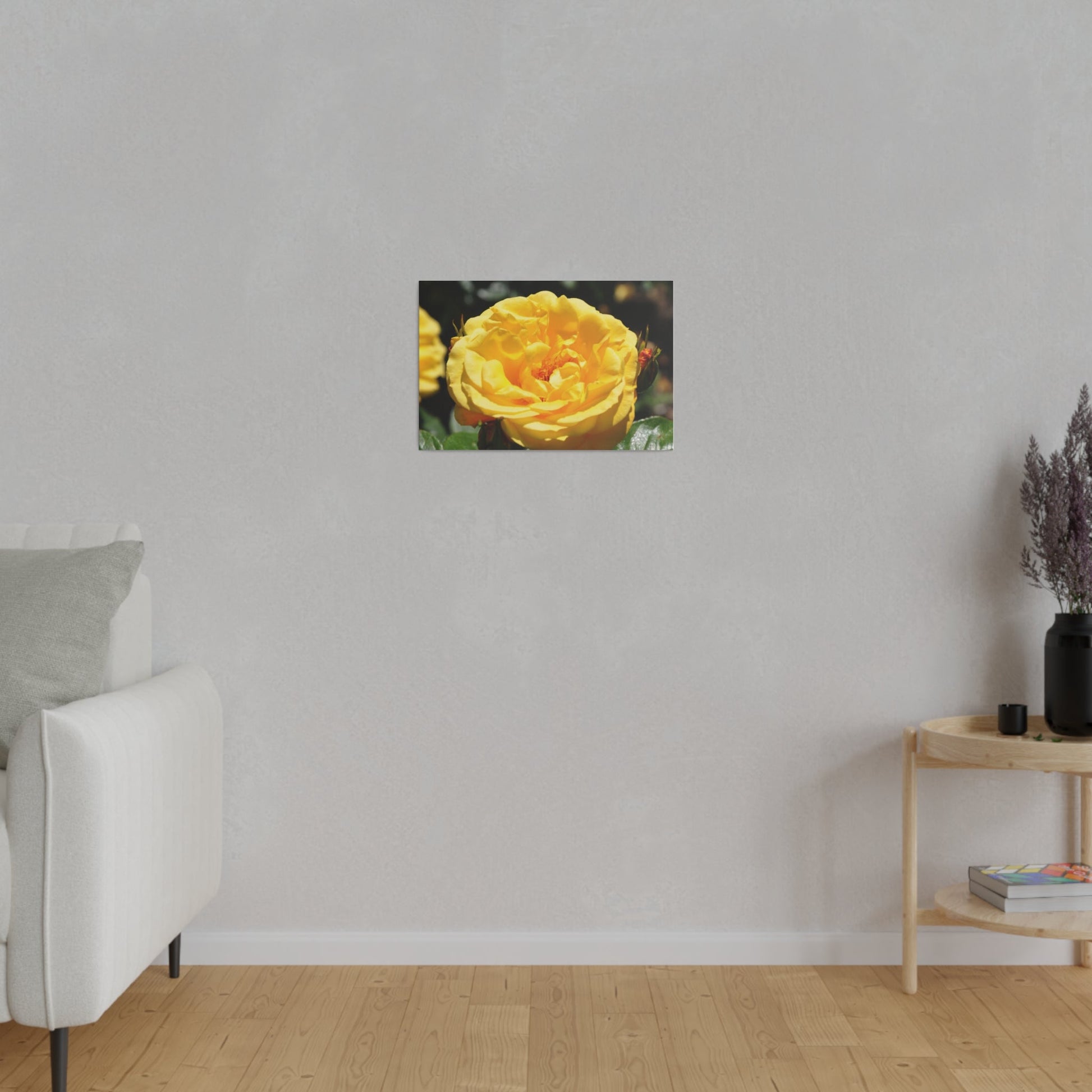Yellow Rose, Matte Canvas, Stretched, 0.75" - The Trio Synergize Group